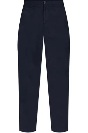 Paul Smith Broeken, Heren, Blauw, W32, Katoen, Broek met toelopende pijpen