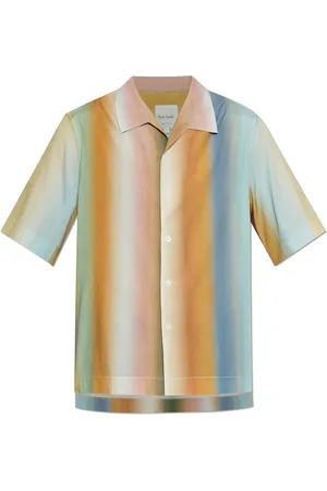 Paul Smith Overhemden, Heren, Veelkleurig, M, Katoen, Kortemouwenshirt