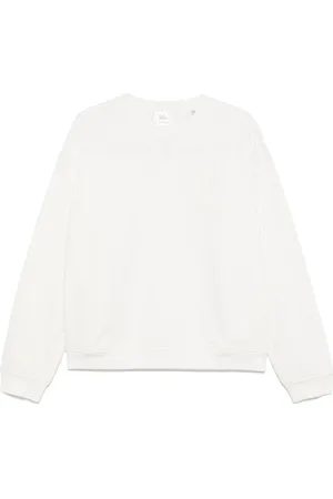 Frame Sweatshirts & Hoodies, Heren, Wit, L, Parijse Witte Crew Neck Sweatshirt