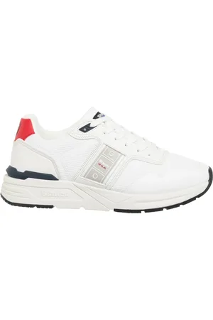 Blauer Schoenen, Heren, Wit, 42 EU, Effen Vetersluiting Ray Sneakers