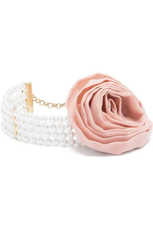 BLUMARINE Accessoires, Dames, Roze, ONE Size, Stijlvolle Kreeftklauw Bedel Ketting