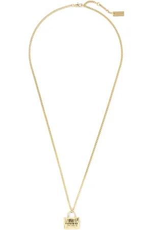 Marc Jacobs Accessoires, Dames, Geel, ONE Size, Gouden Tote Bag Ketting Hanger