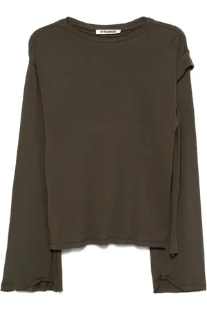OTTOLINGER Truien, Dames, Groen, S, Donkergroene Crew Neck Sweater