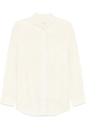 DUNST Blouses & Shirts, Dames, Geel, S, Citroengele Knoopshirt