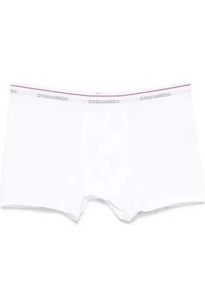 Dsquared2 Ondergoed, Heren, Wit, L, Wit Elastische Tailleband Ondergoed