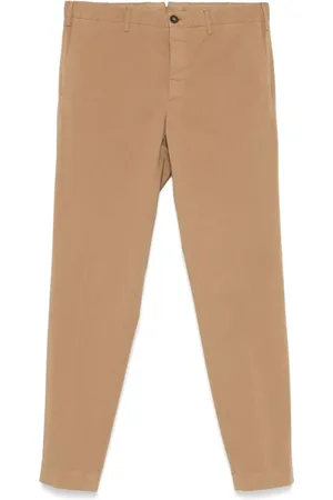 Incotex Broeken, Heren, Bruin, 4Xl, Kameelbruine broek met voorknoop