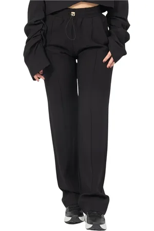 GAËLLE Broeken, Dames, Zwart, XL, Polyester, Zwarte broek met elastische taille