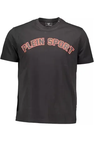 Philipp Plein Tops, Heren, Zwart, L, Katoen, Zwart Elegant T-shirt met Unieke Stijl