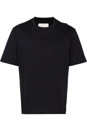 STUDIO NICHOLSON Tops, Heren, Blauw, L, Katoen, Blauw Katoenen Jersey Crew Neck T-shirt