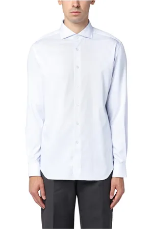 Xacus Overhemden, Heren, Blauw, XL, Lange Mouw Reis Shirt