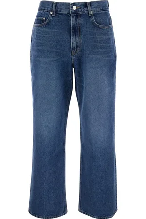 DUNST Jeans, Heren, Blauw, M, Denim, Blauwe Denim Five Pocket Jeans met Logo Patch