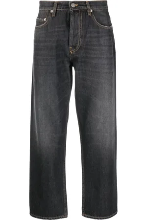Golden Goose Jeans, Heren, Zwart, W31, Zwarte Wijde Pijp Gewassen Jeans
