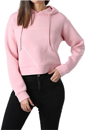 Guess Sweatshirts & Hoodies, Dames, Roze, S, Roze Logo Hoodie
