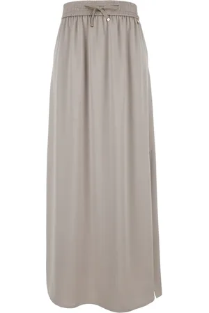 HERNO Rokken, Dames, , M, Lange Rok Elastische Taille Stretch