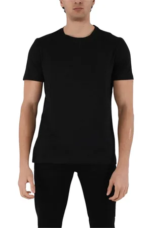 Dondup Tops, Heren, Zwart, XL, Katoen, Jersey T-shirt met slim fit