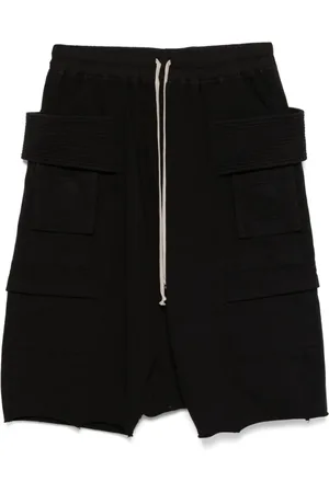 Rick Owens Korte broeken, Heren, Zwart, M, Cargo Shadow Broek