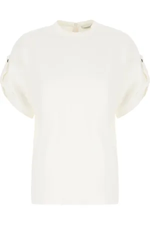 Salvatore Ferragamo Tops, Dames, Wit, XS, Stijlvolle TOP voor modeliefhebbers