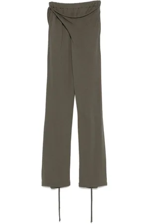 OTTOLINGER Broeken, Dames, Groen, M, Donkergroene Omslagrok Elastische Taille