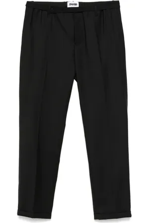 MAGLIANO Broeken, Heren, Zwart, S, Zwarte Broek met Riem en Zakken