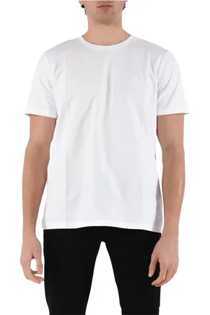 Dondup Tops, Heren, Wit, 2Xl, Katoen, Jersey T-shirt met slim fit