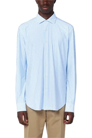 Xacus Overhemden, Heren, Blauw, M, Lange mouwen actief overhemd