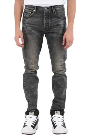 Purple Brand Jeans, Heren, Grijs, W30, Denim, Skinny Tiled Overlay Denim Jeans