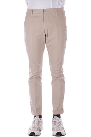 Dondup Broeken, Heren, , W33, Katoen, Slim Fit Broek met Logo