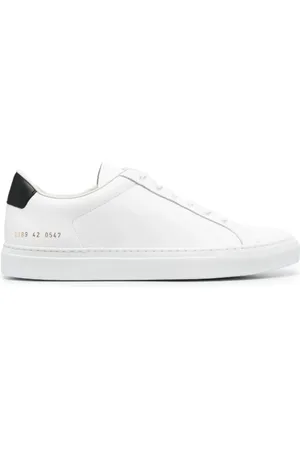COMMON PROJECTS Schoenen, Heren, Wit, 41 EU, Leer, Witte leren retro sneakers