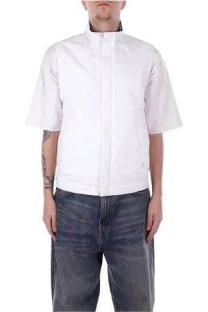 Paul & Shark Jassen, Heren, Wit, M, Polyester, Witte Yachting Vest met Rits