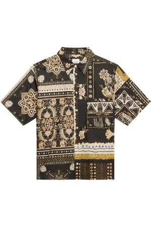 Isabel Marant Overhemden, Heren, Veelkleurig, L, Katoen, Bandana Print Katoenen Overhemd