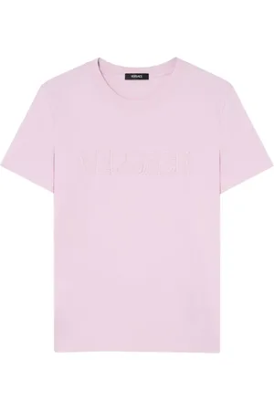 VERSACE Tops, Dames, Roze, S, Flamingo Crew Neck Top