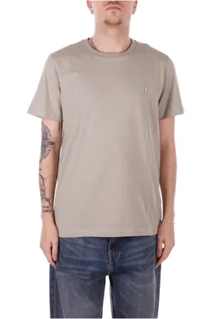 Dondup Tops, Heren, Groen, L, Katoen, Logo Front T-shirts en Polo
