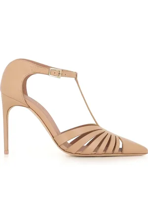 MALONE SOULIERS Schoenen, Dames, , 40 EU, Nude leren T-strap hakken