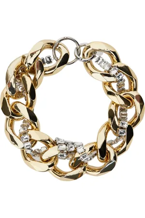 GIANLUCA CAPANNOLO Accessoires, Dames, Grijs, ONE Size, Goudkleurige Ketting met Decoratieve Juwelen