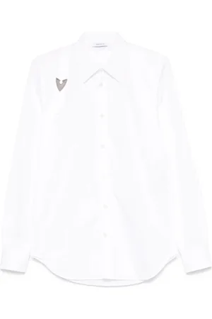 Alexander McQueen Overhemden, Heren, Wit, M, Witte Overhemd met Knoopsluiting en Lange Mouwen