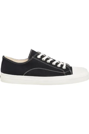 Moschino Schoenen, Heren, Zwart, 41 EU, Effen Edge Sneakers met Vetersluiting
