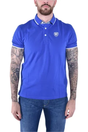 Blauer Tops, Heren, Blauw, L, Katoen, Polo Shirts