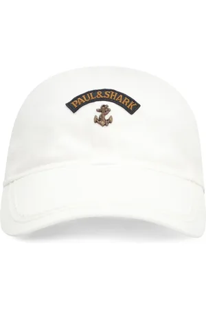 Paul & Shark Accessoires, Heren, Wit, L, Katoen, Katoenen Baseballpet met Verstelbare Band