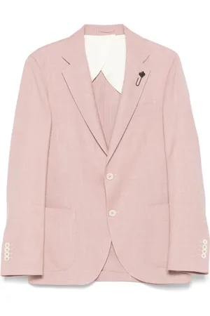 LARDINI Jassen, Heren, Roze, L, Lichtroze Jas met Achterventilatie
