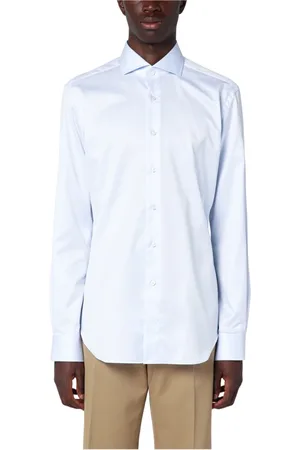 Xacus Overhemden, Heren, Blauw, L, Lange Mouw Reis Shirt
