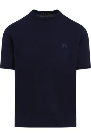 Etro Tops, Heren, Blauw, S, Katoen, Blauw T-shirt voor mannen Stijlvol Ss 25