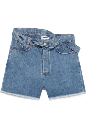 MAGLIANO Korte broeken, Heren, Blauw, M, Denim, Lichtblauwe Klassieke Jeans met Knoopsluiting