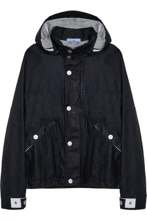 Stone Island Jassen, Heren, Blauw, L, Lichtgewicht jas
