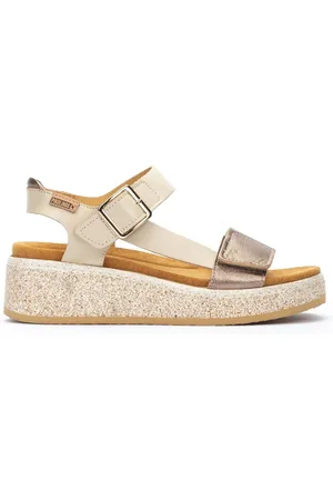 Pikolinos Schoenen, Dames, Veelkleurig, 38 EU, Taupe damessandaal voor de zomer