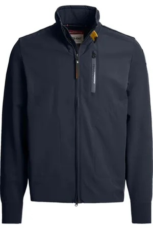 Parajumpers Jassen, Heren, Blauw, S, Polyester, Blauwe Zorba Cardigan Tech Knit Stijl