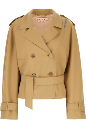Marni Mantels, Dames, , S, Wol, Stijlvolle Trenchcoat voor Mannen