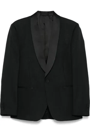 LARDINI Jassen, Heren, Zwart, M, Zwarte Jas met Achterventilatie