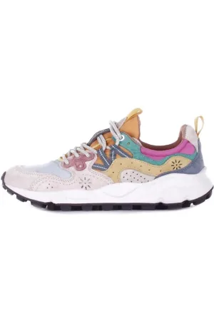 Flower Mountain Schoenen, Dames, Veelkleurig, 38 EU, Suède, Suède Rubberen Zool Sneakers