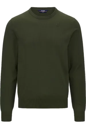 K-Way Truien, Heren, Groen, XL, Katoen, Sebastien Crew Neck Sweater