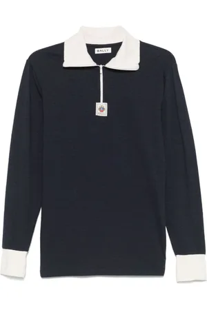 Bally Truien, Heren, Blauw, L, Navy Blauwe Zip Sweater